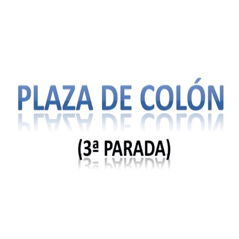 Plaza de colón