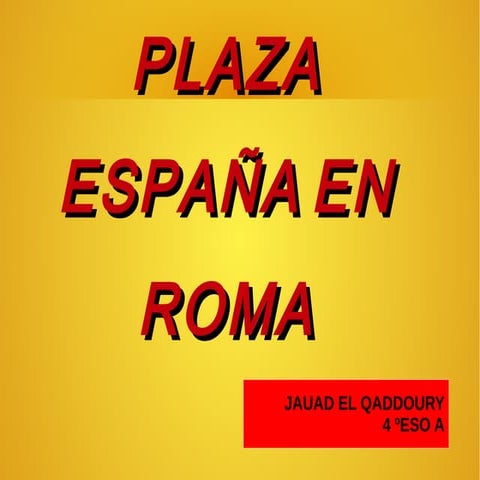 Plaza espana en_roma