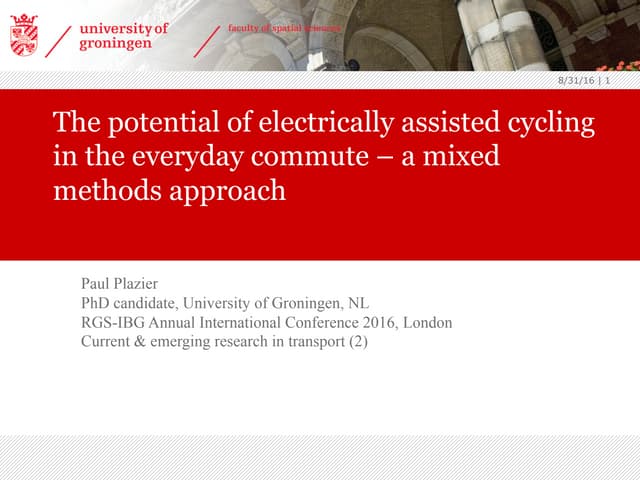 The potential of electrically assis...