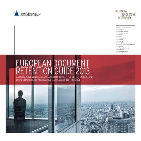 Guía de plazos de conservación de documentos 