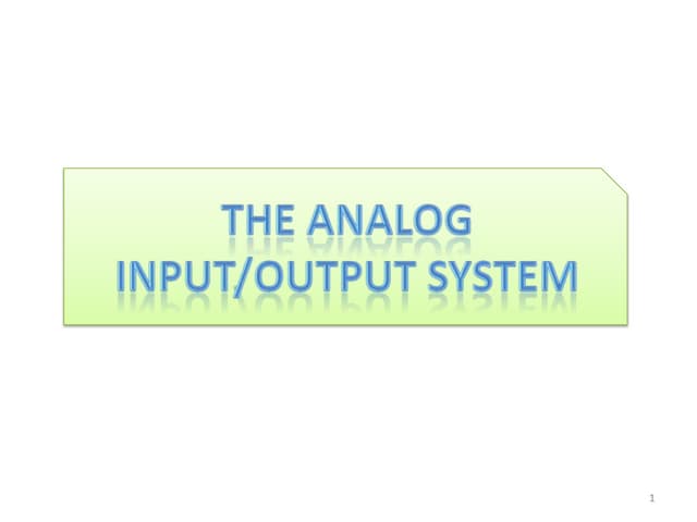 Plc (analog and special io)
