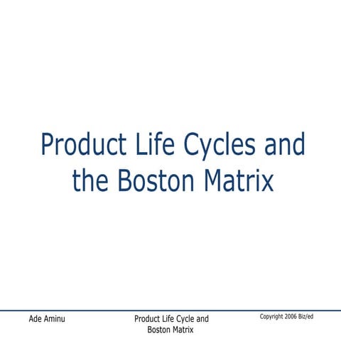 Plc And Boston Matrix Stclive