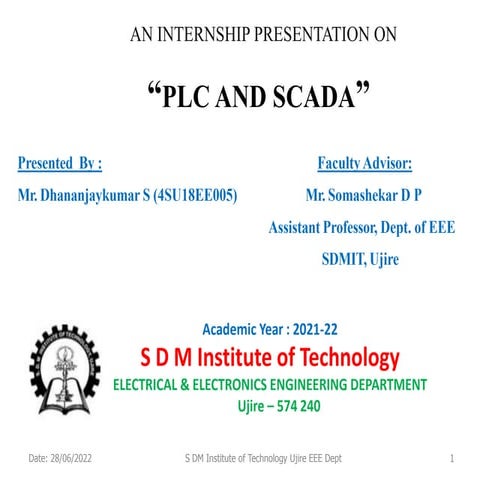 PLC and SCADA.ppt | Free Download