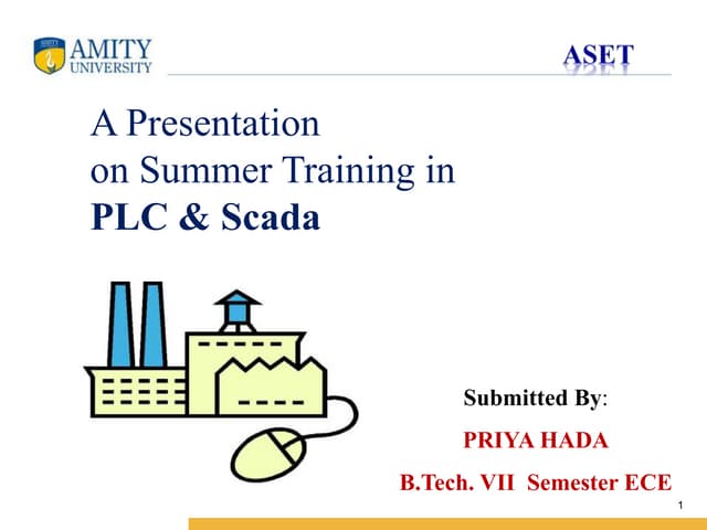 Plc and scada project ppt