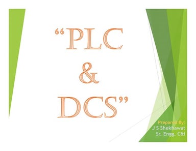 PLC, DCS and PLC vs DCS Presentation by Jitender Singh Shekhawat