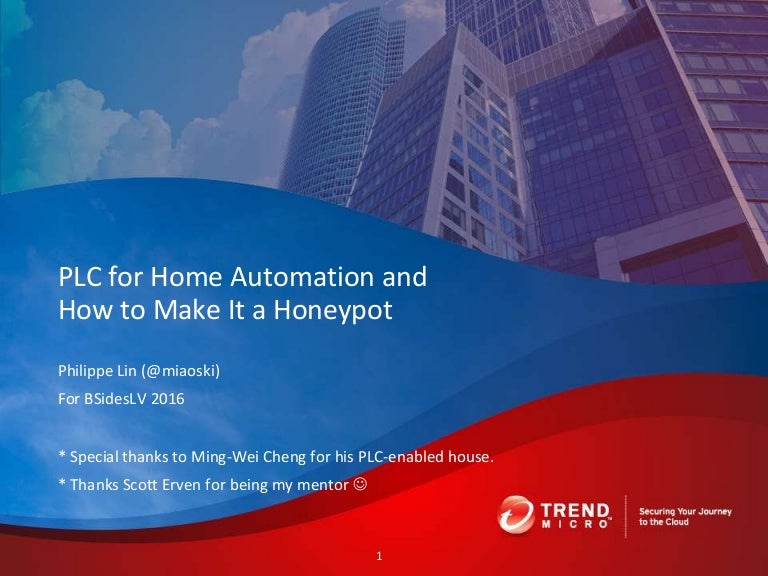 PLC for Home Automation and How to Make It a Honeypot
