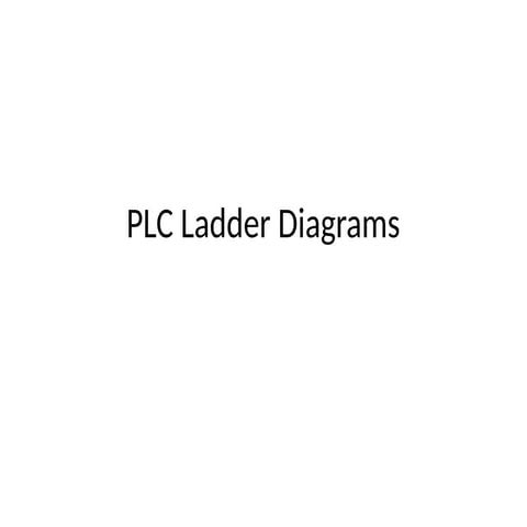 PLC Ladder Diagram for automation and control.pptx