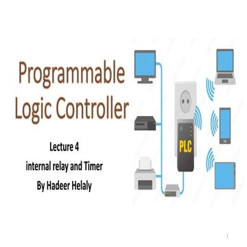 PLC lecture 5 pdf timers and relays ppppp | PDF