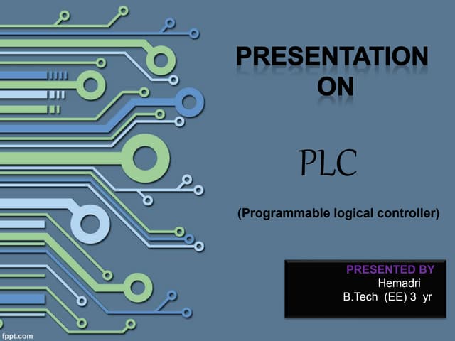 programmable logical controller(PLC) | PPTX