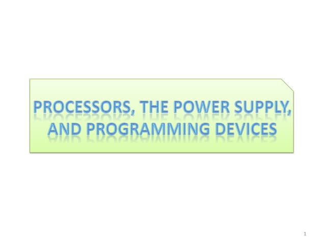 Plc (processors and dio)