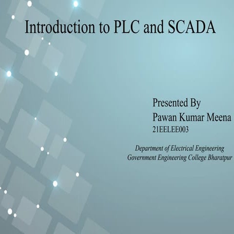 PLC AND SCADA (ENGINEERING WIDE AREA NETWORK TOPIC)