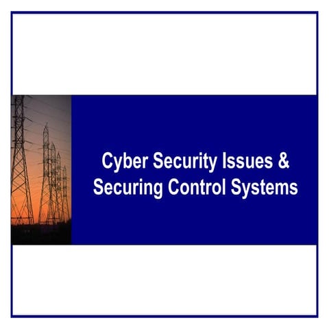 Control system including PLC  cybersecurity