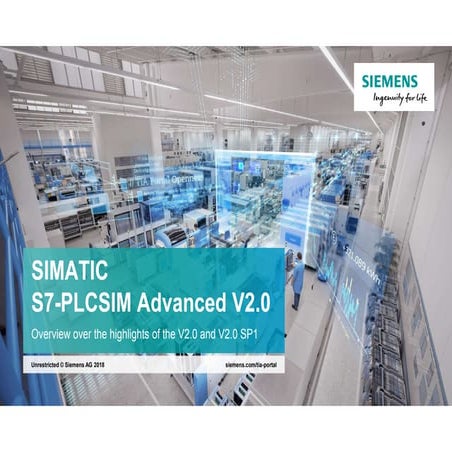 S7 PLCSim Advanced 2.0 - SIMATIC Siemens