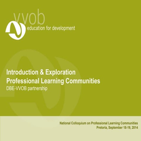 Exploration of Professional Learning Communities (PLCs)