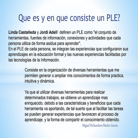 MI PLE | PPTX