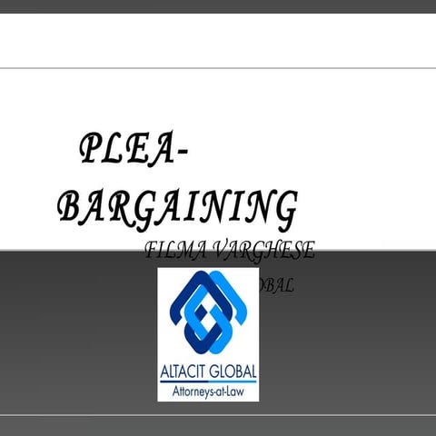 Plea bargaining