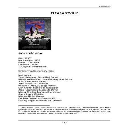 Pleasasntville | PDF