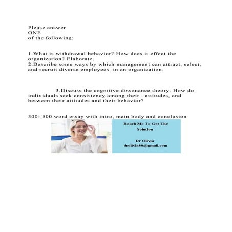 Please answer ONE of the following1.What is withdrawal be.docx