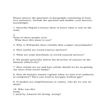 Please answer the questions in paragraphs containing at least fi.docx