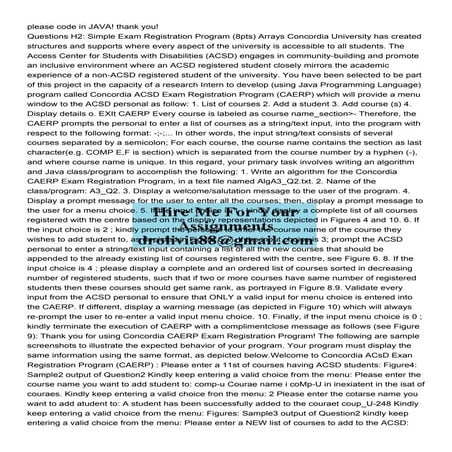 please code in JAVA thank you Questions H2 Simple Exam R.pdf