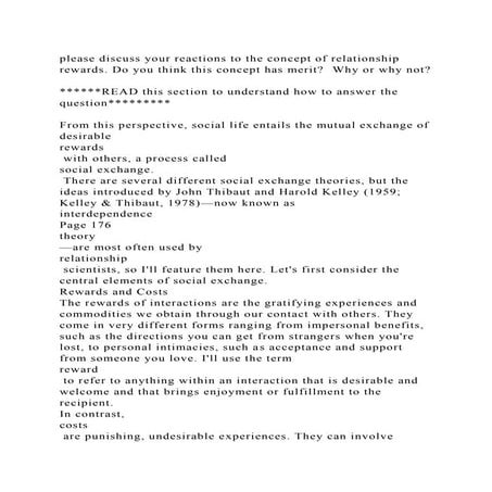 please discuss your reactions to the concept of relationship rewards.docx