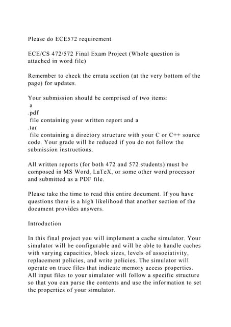 Please do ECE572 requirementECECS 472572 Final Exam Project (W.docx