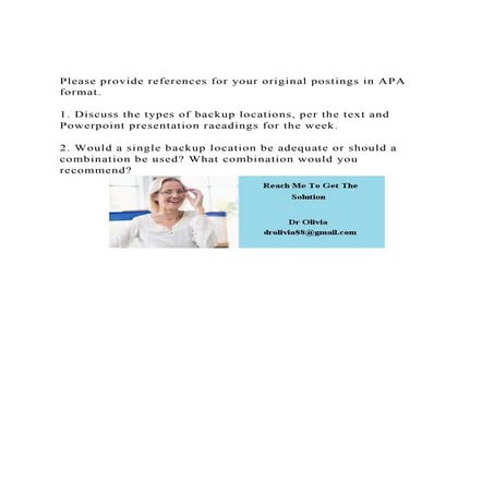 Please provide references for your original postings in APA form.docx