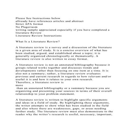 How to write a literature review | PPTX