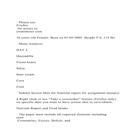 · Please use Firefox for access to cronometer.com16 ye.docx