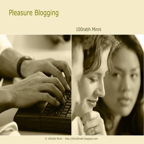Pleasure Blogging