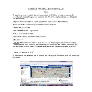 PLE (Entorno Personal de Aprendizaje)