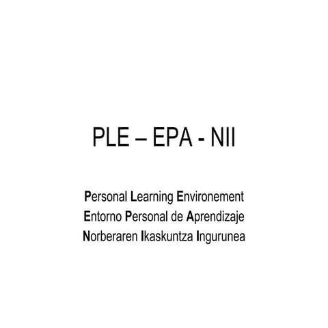 PLE y EPA