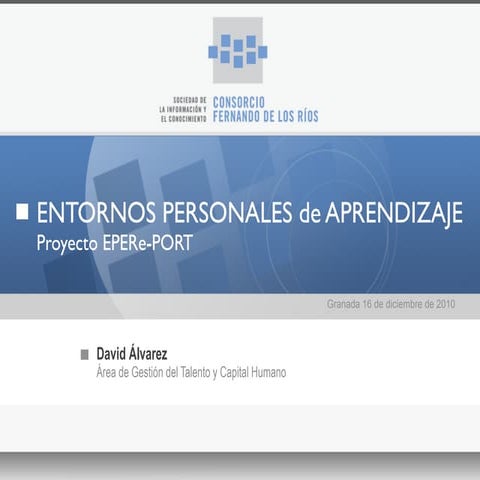 Entornos Personales de Aprendizaje [Proyecto EPERe-PORT]