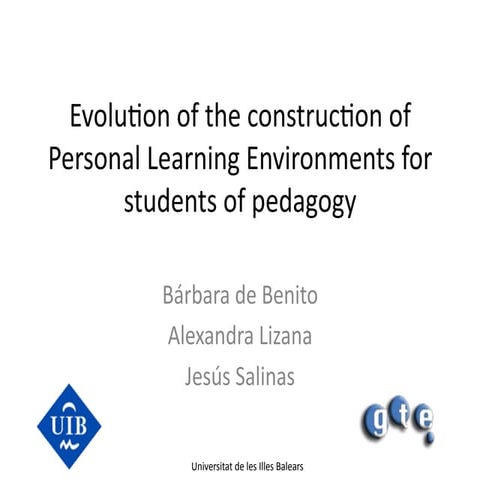 PLEs for Students of Pedagogy