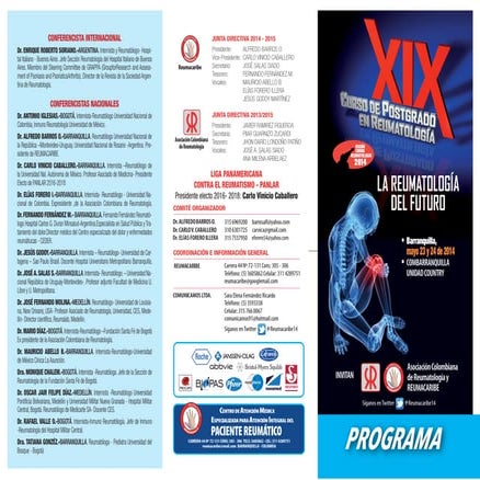 XIX Curso de Postgrado. La Reumatología del Futuro.Reumacaribe 