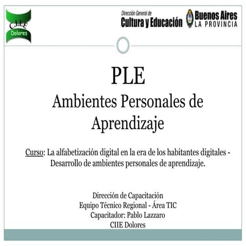 Ple introduccion clase 1