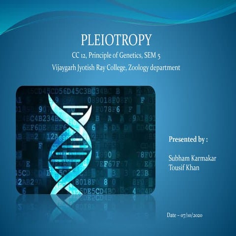 Pleiotropy