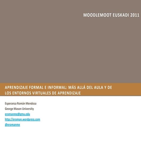 MoodleMoot Euskadi - Conferencia Plenaria