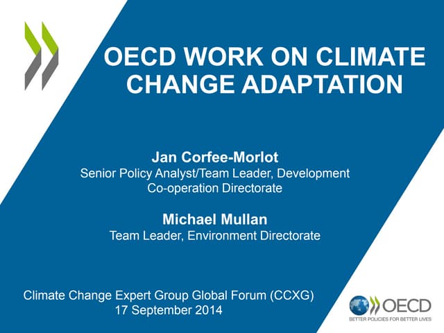 Plenary adaptation corfee morlot&mullan dvpt cooperation ccxg gf-sep2014