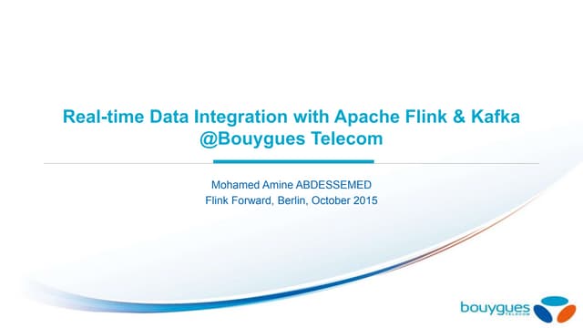 Flink Case Study: Bouygues Telecom