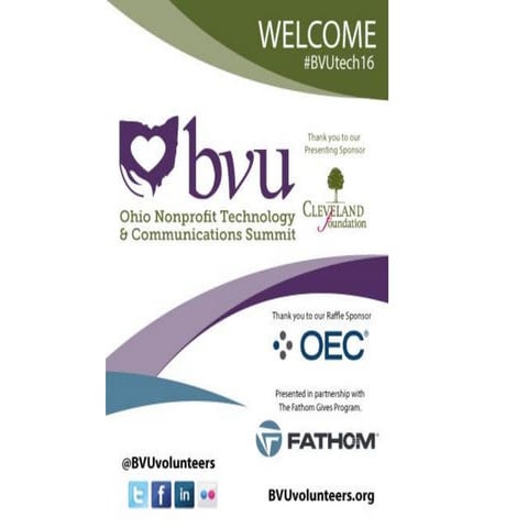 BVU Technology and Communications Summit Plenary Powerpoint