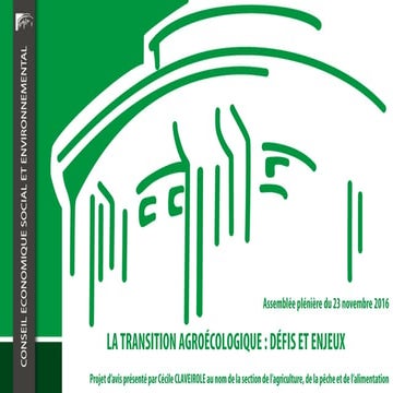 La transition agroécologique : défis et enjeux