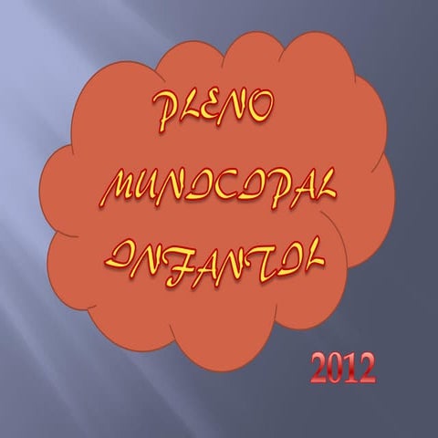 Pleno municipal infantil 2012