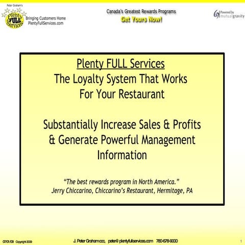 Plenty Full Services Presents070209