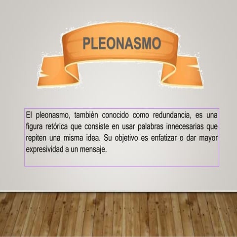 PLEONASMO PRESENTACION.FIURAS LITERARIAS CICLO 5 | PPTX