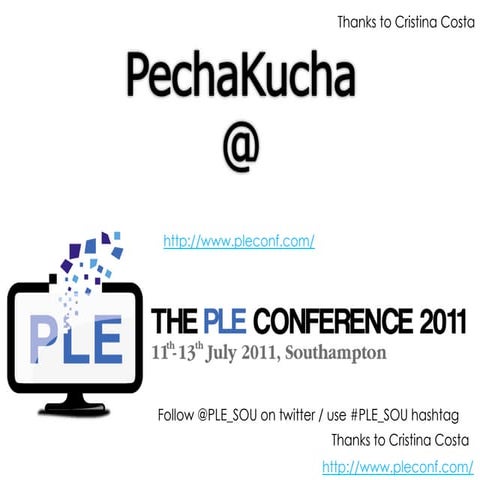 Pecha-kucha for PLE_SOU