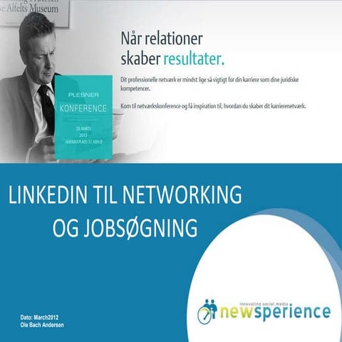 Foredrag for studerende om networking og LinkedIn hos Plesner