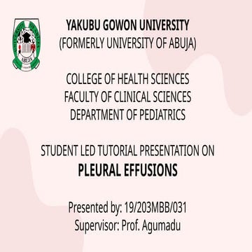 A detailed slide on Pleural Effusion.pptx