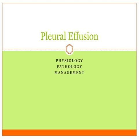 Pleural effusion ppt