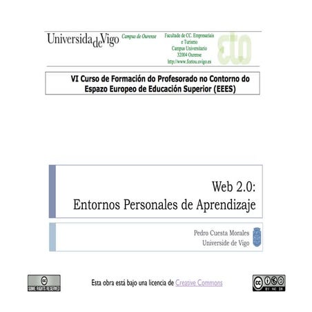 Web 2.0: Entornos Personales de Aprendizaje
